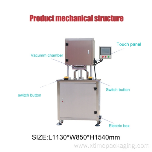 Vacuum Nitrogen Filling Tin Food Canning Machine